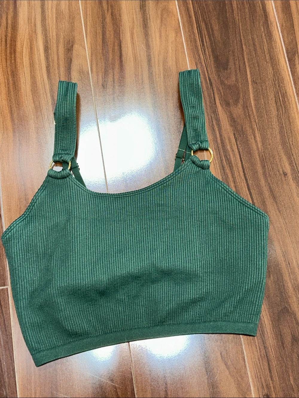 Small Aerie Bralette green ribbed